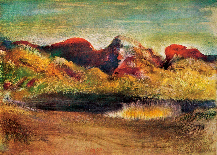  埃德加·德加 Edgar Degas—— 山中景色